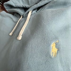 Polo ralph lauren mens light blue hoodie